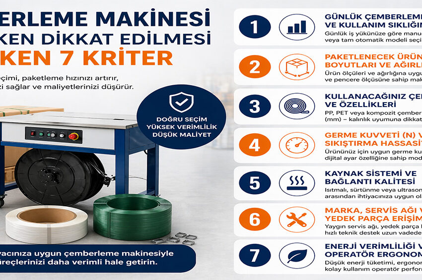 Çemberleme Makinesi Seçerken Dikkat Edilmesi Gereken 7 Kriter 1 Çemberleme Makinesi Seçerken Dikkat Edilmesi Gereken 7 Kriter